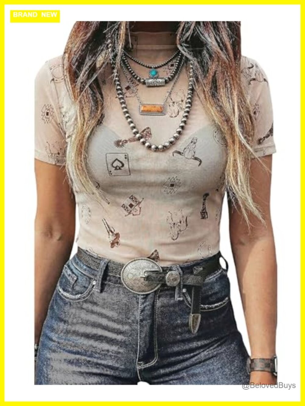 Women's Floral Mesh Short Sleeve Mock Neck See Through Top